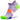 A Balega UltraGlide no-show running sock in purple and green colors with a seamless design and a tab at the heel.