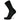 Black sock on a white background