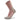 Two-tone sock with pink top and gray bottom on a white background