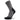 Gray and black sock on a white background