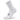 A pair of white Balega Hidden Comfort Mini Crew socks designed for running and walking, featuring a signature deep heel pocket and seamless construction.
