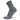 A gray Balega Hidden Comfort Mini Crew socks designed for running and walking, featuring a signature deep heel pocket and seamless construction.