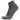 Gray ankle sock with brand logo on a white background
