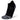 Side view of black Blister Resist Light no show socks by Balega