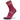 Side view of wildberry Blister Resist Light mini crew socks by Balega