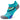 Side view of lake-blue and heather-grey, UltraGlide, no show socks, by Balega