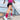 Women running on bridge