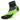A pair of bright yellow and black quarter-cut socks with reinforced microfiber mesh ventilation panels and arch support.